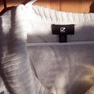 Iz Byer Women's Silver Cowl Neck Sweater